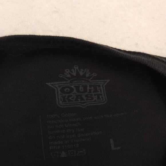 Outkast Rap Graphic Short Sleeve Crew Neck Shirt Mens Size Large L Black - Picture 3 of 9